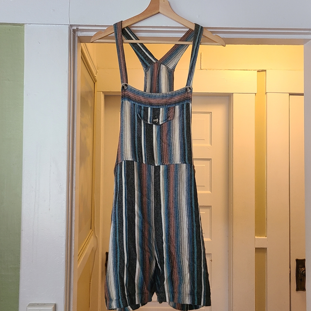 Striped Multicolor Overalls